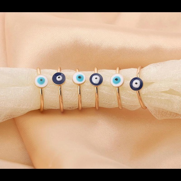 Stackable evil eye rings - Picture 3 of 4